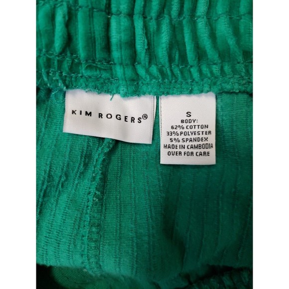 KIM ROGERS Track Suit  Pants Womens Size S Athletic warm up green elastic pocket - Picture 7 of 10